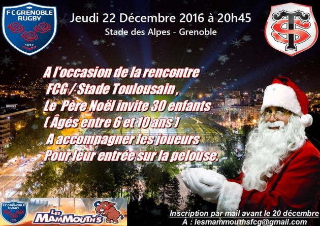 Et si votre enfant participait à l’entrée des joueurs de FCG – Toulouse ?